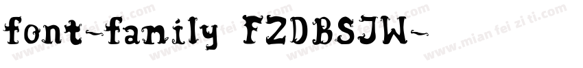 font-family FZDBSJW字体转换